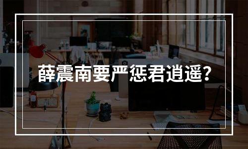 薛震南要严惩君逍遥？