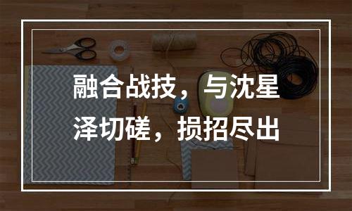 融合战技，与沈星泽切磋，损招尽出