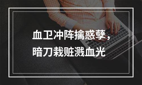 血卫冲阵擒惑孽，暗刀栽赃溅血光