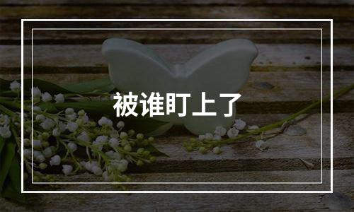 被谁盯上了
