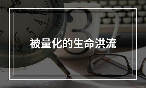 被量化的生命洪流