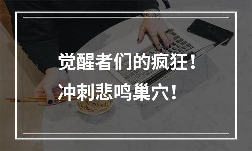 觉醒者们的疯狂！冲刺悲鸣巢穴！