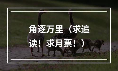 角逐万里（求追读！求月票！）