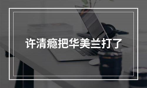 许清瘾把华美兰打了