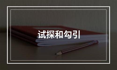 试探和勾引
