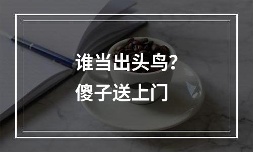 谁当出头鸟？傻子送上门