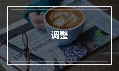 调整