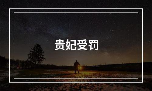 贵妃受罚