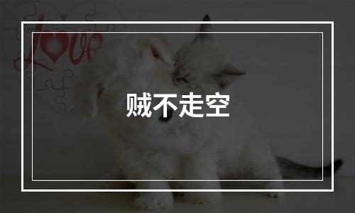 贼不走空