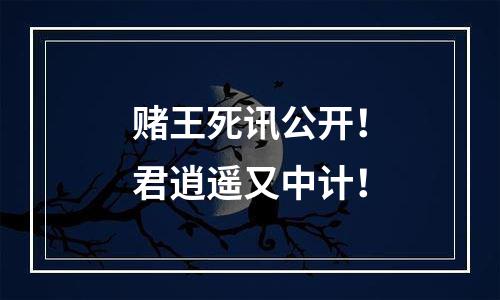 赌王死讯公开！君逍遥又中计！