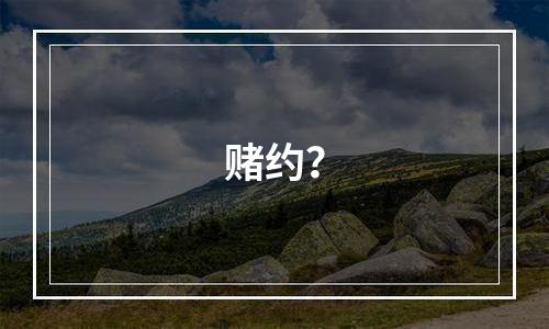 赌约？