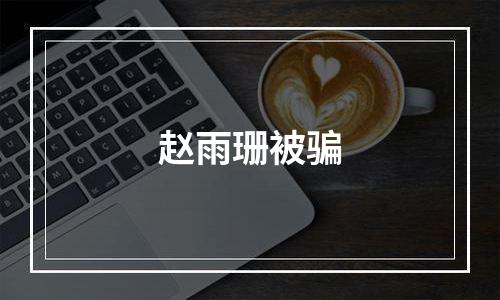 赵雨珊被骗