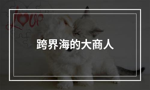 跨界海的大商人