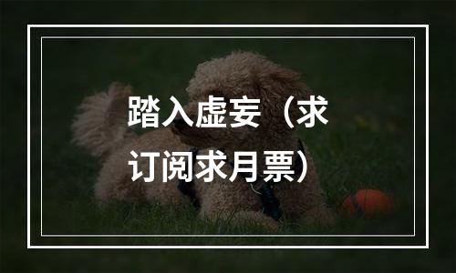 踏入虚妄（求订阅求月票）
