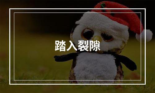 踏入裂隙