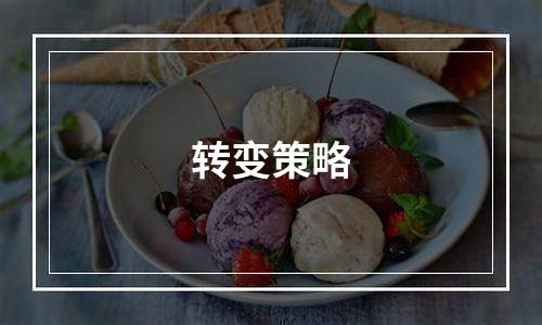 转变策略