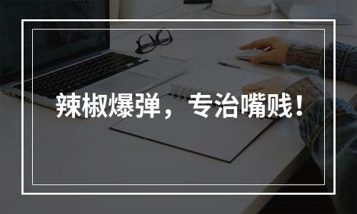 辣椒爆弹，专治嘴贱！