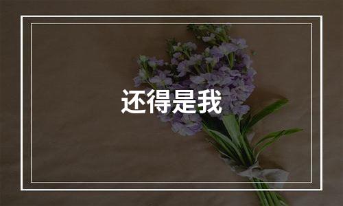 还得是我