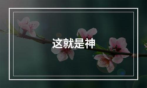 这就是神