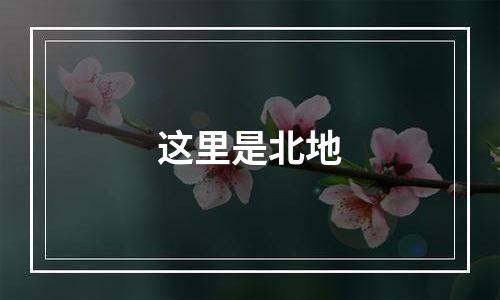 这里是北地