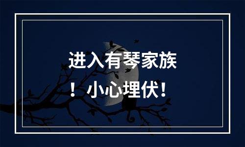 进入有琴家族！小心埋伏！