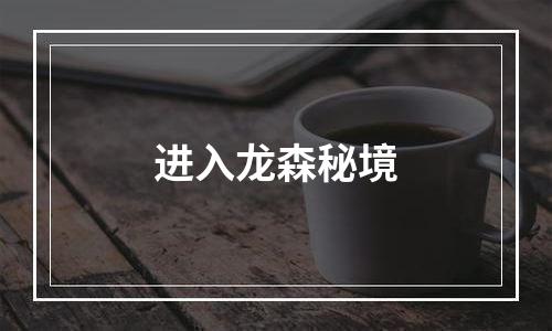 进入龙森秘境