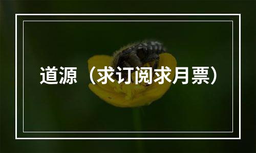 道源（求订阅求月票）