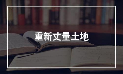 重新丈量土地