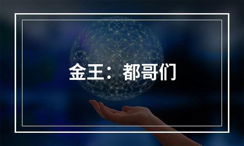 金王：都哥们