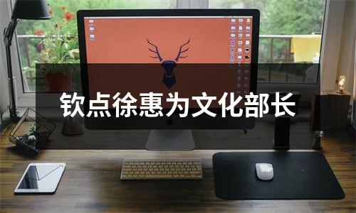 钦点徐惠为文化部长