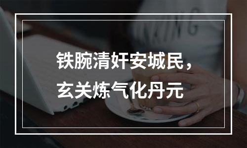 铁腕清奸安城民，玄关炼气化丹元