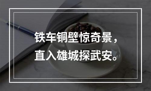 铁车铜壁惊奇景，直入雄城探武安。