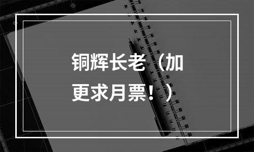 铜辉长老（加更求月票！）
