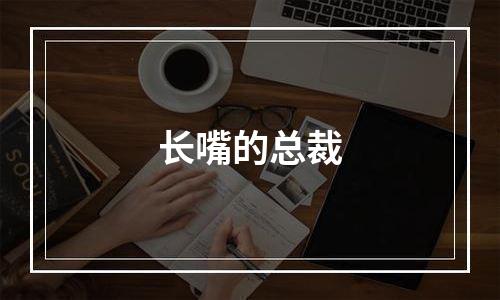 长嘴的总裁