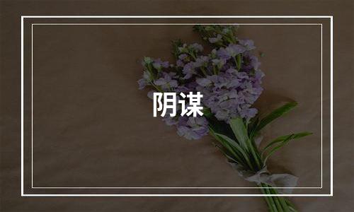 阴谋