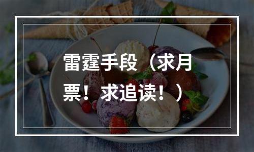 雷霆手段（求月票！求追读！）