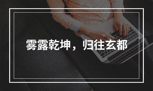 雾露乾坤，归往玄都