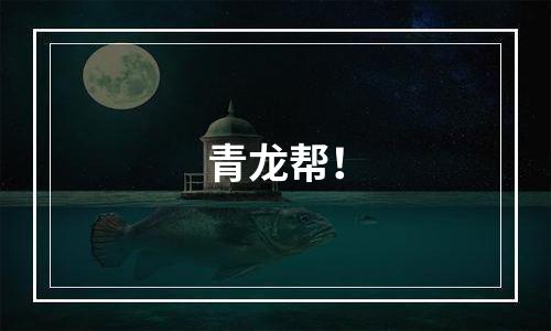 青龙帮！