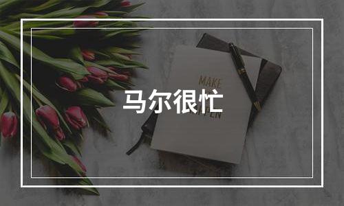 马尔很忙