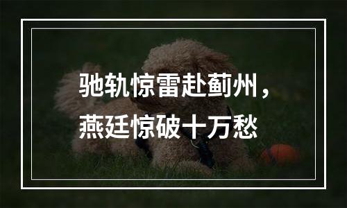 驰轨惊雷赴蓟州，燕廷惊破十万愁