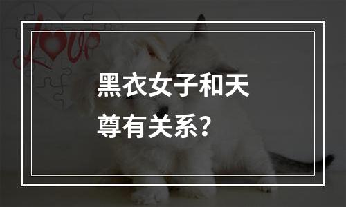 黑衣女子和天尊有关系？