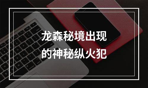 龙森秘境出现的神秘纵火犯