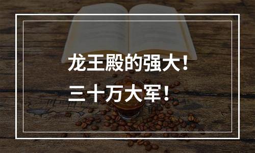 龙王殿的强大！三十万大军！
