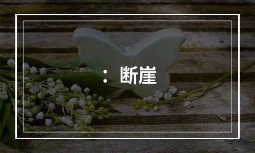 ：断崖