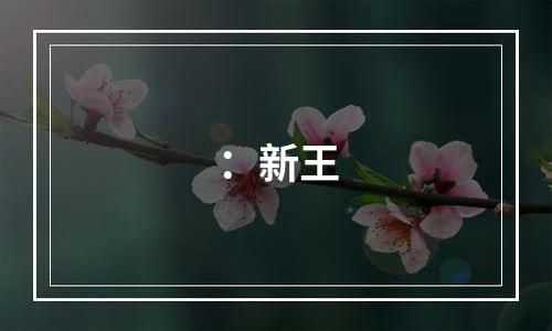 ：新王