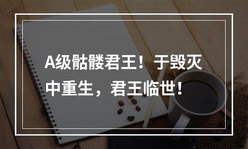 A级骷髅君王！于毁灭中重生，君王临世！